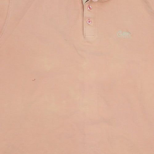 Cotton Traders Men's Pink Polo Shirt XL Short Sleeve