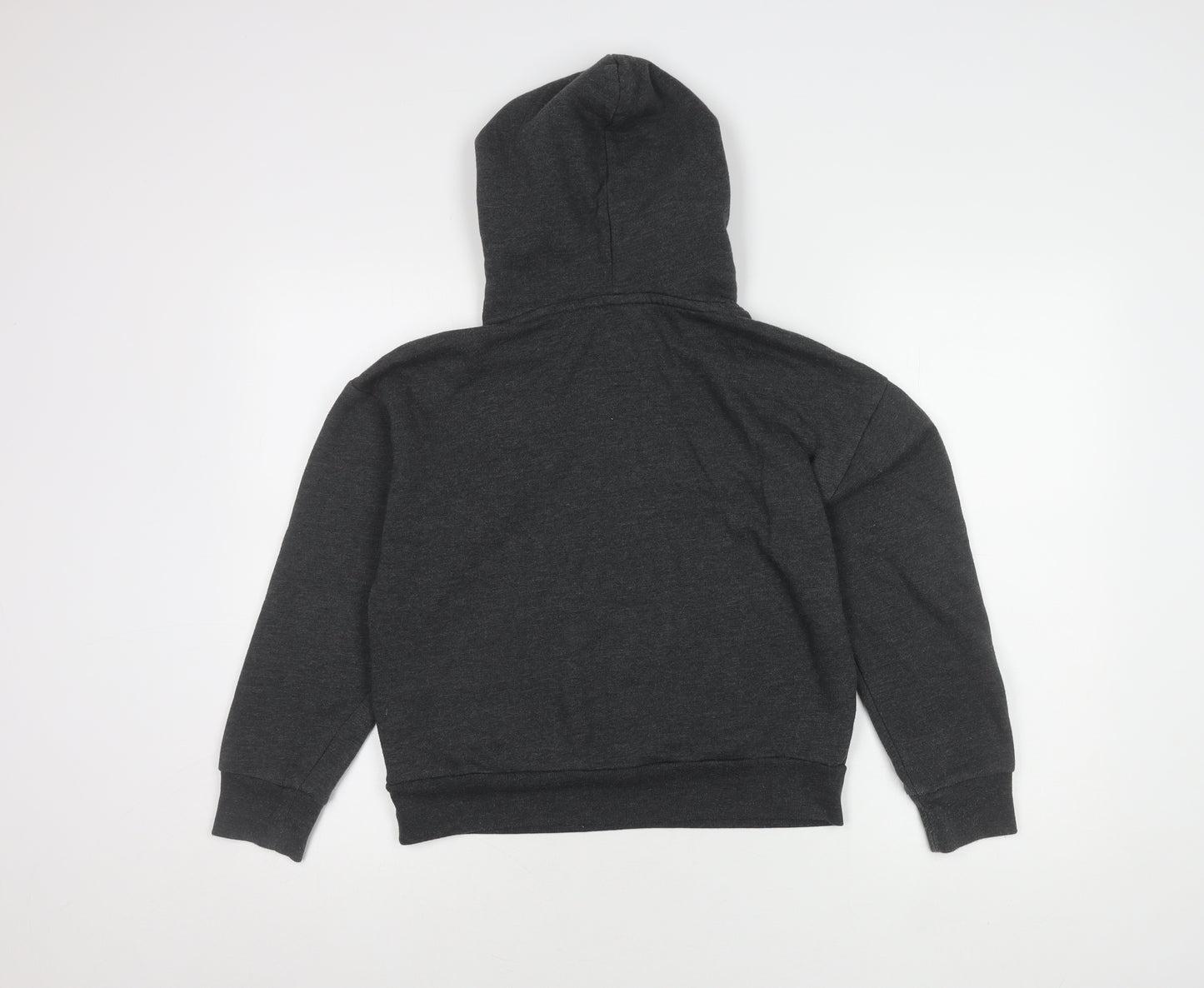 Gap Kids Boys Grey Pullover Hoodie L 10-11Y Logo Fleece
