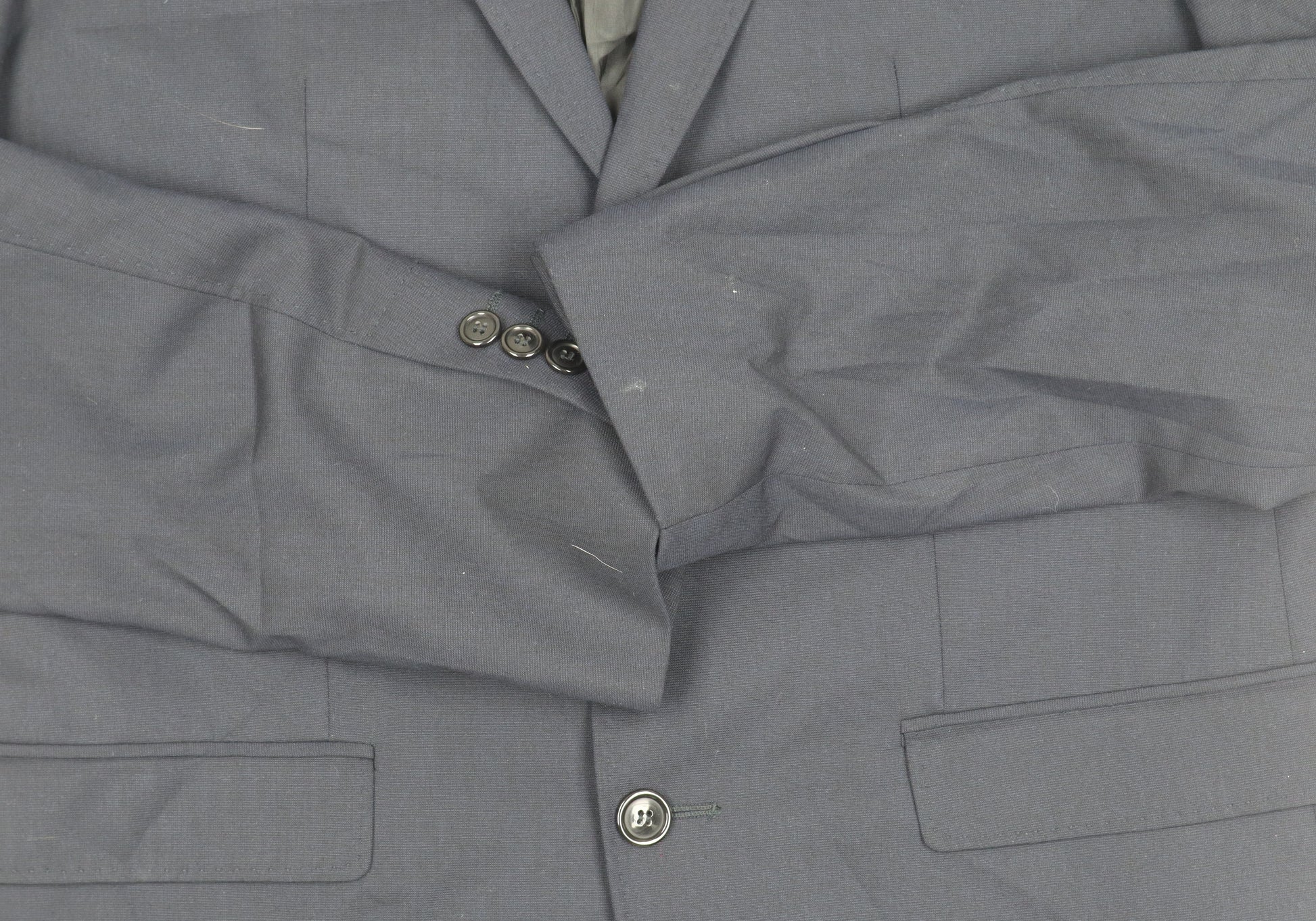 Zara Men's Blue Suit Jacket 44 Regular Fit Formal – Preworn