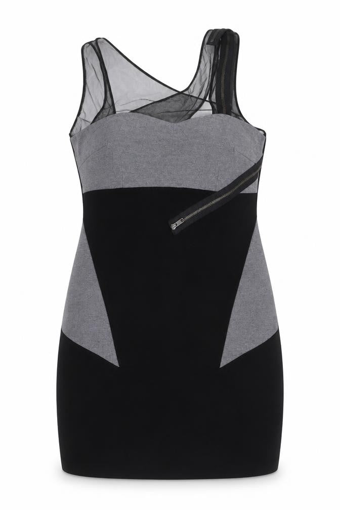 Front view of Dee V by Diana Vickers Black Bodycon Dress, size 14