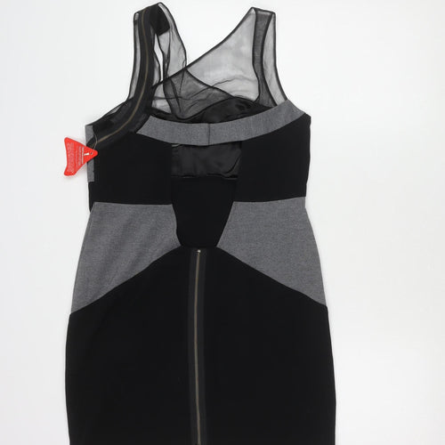 Dee V by Diana Vickers Black Bodycon Dress Size 14