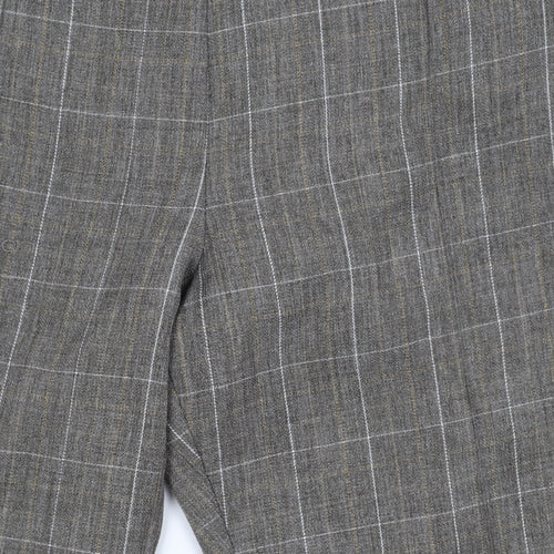 Damart Women's Grey Check Trousers, Size 26 - Casual Style