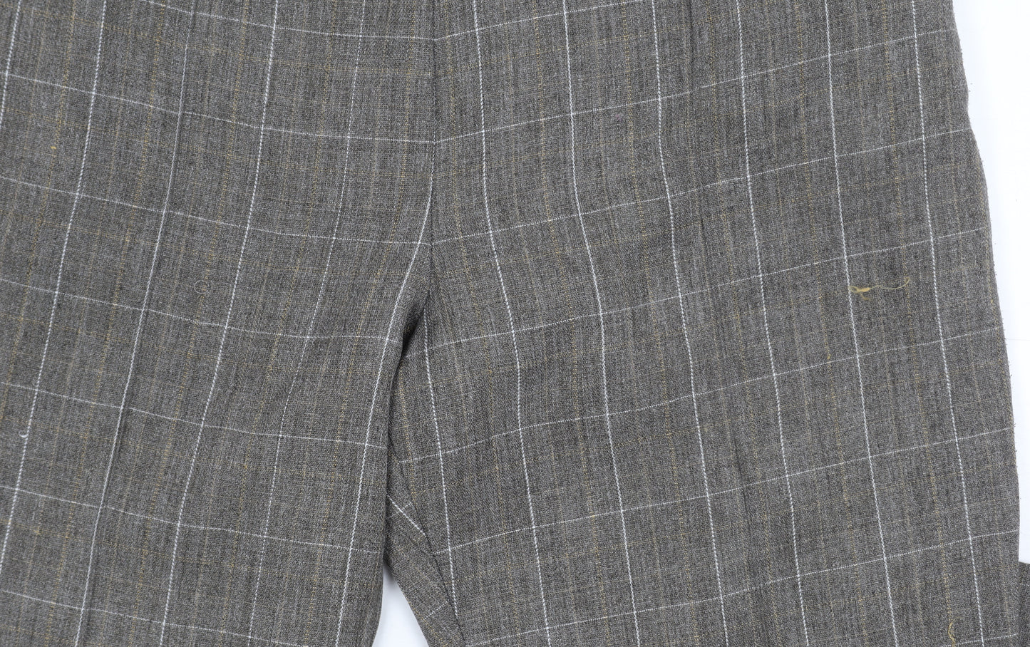 Damart Women's Grey Check Trousers, Size 26 - Casual Style