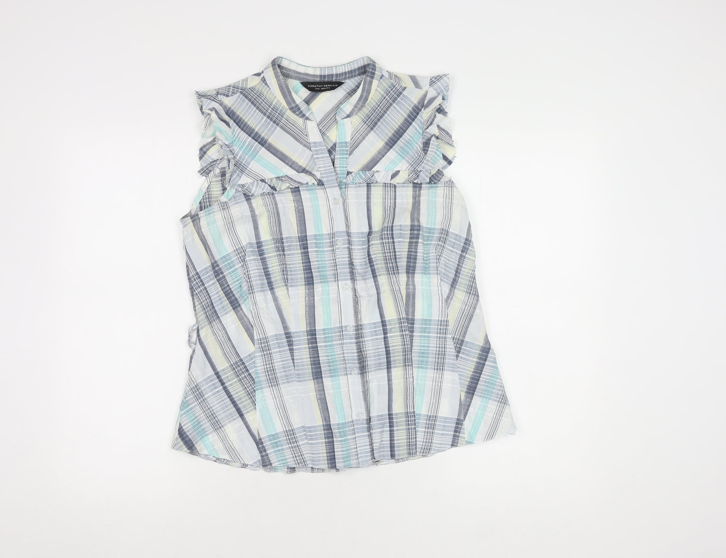 Dorothy Perkins Women's Multicoloured Size 14 Plaid Blouse