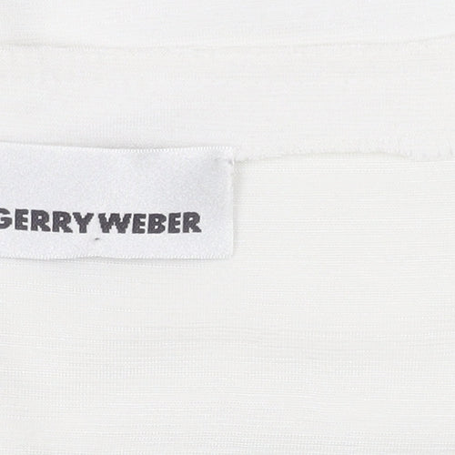Gerry Weber Women's White Polyester Top UK 12