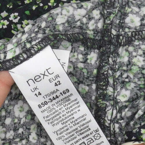 Next Women's Multicoloured Floral Top, Size 14