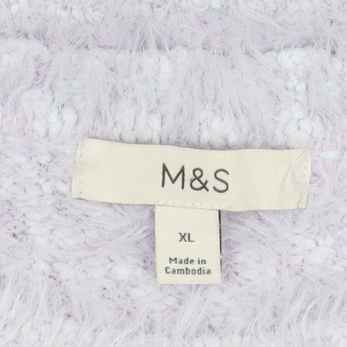 Marks and Spencer Women's Blue XL Jumper Pullover