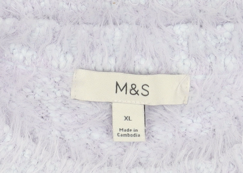 Marks and Spencer Women's Blue XL Jumper Pullover