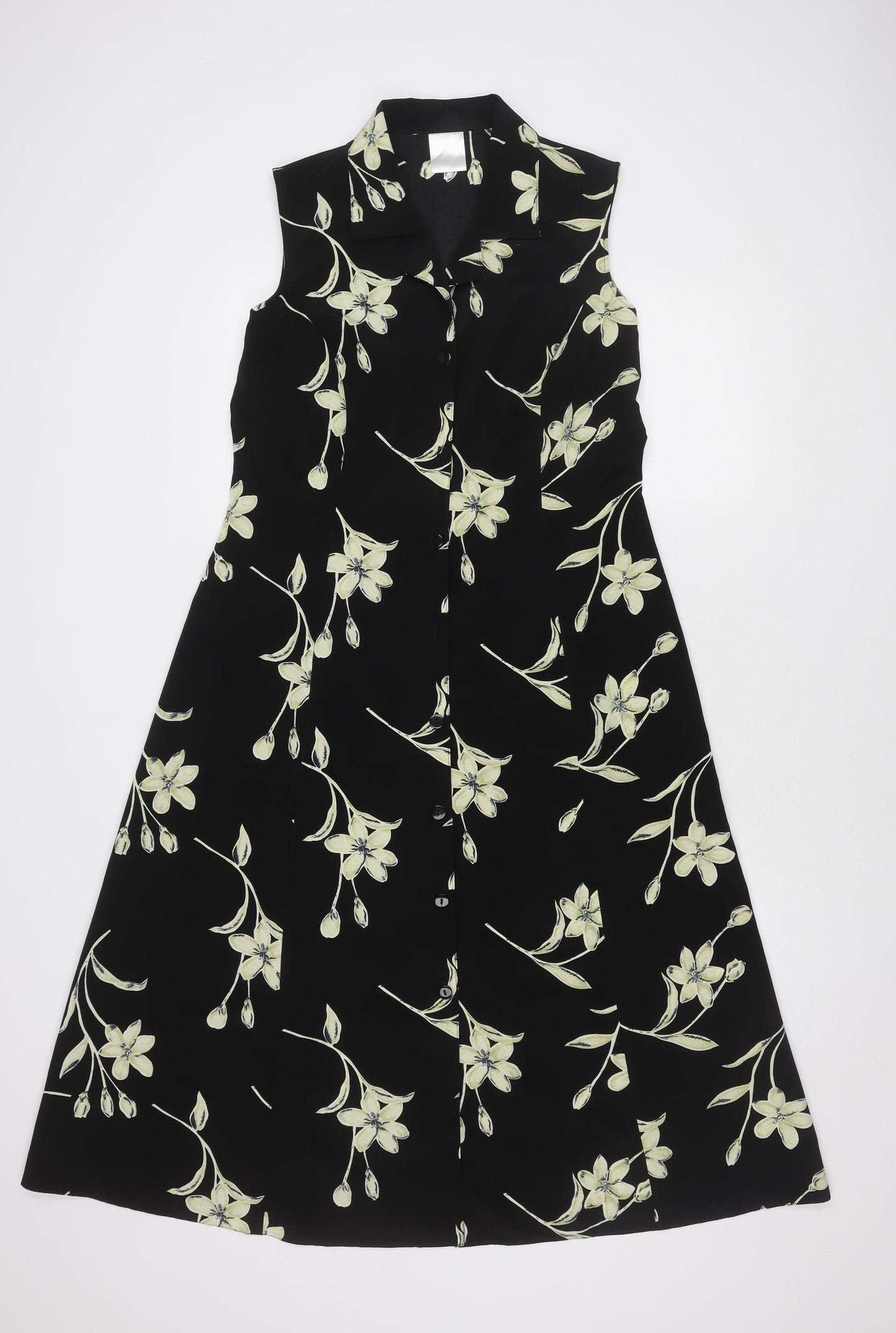 Classics Women's Black Floral Dress Size 14