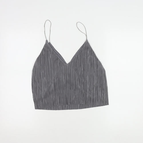 Light Before Dark Women's Grey Camisole Tank Top, Size S