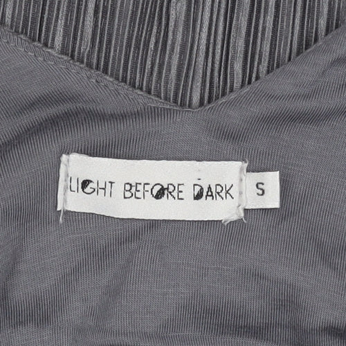 Light Before Dark Women's Grey Camisole Tank Top, Size S
