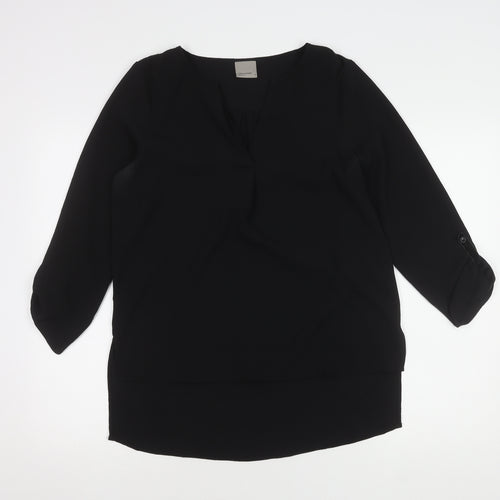 Vero Moda Women's Black 3/4 Sleeve Top M