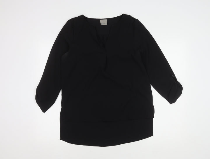 Vero Moda Women's Black 3/4 Sleeve Top M