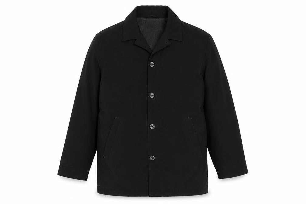 Front view of Marks & Spencer Men's Black Medium Coat