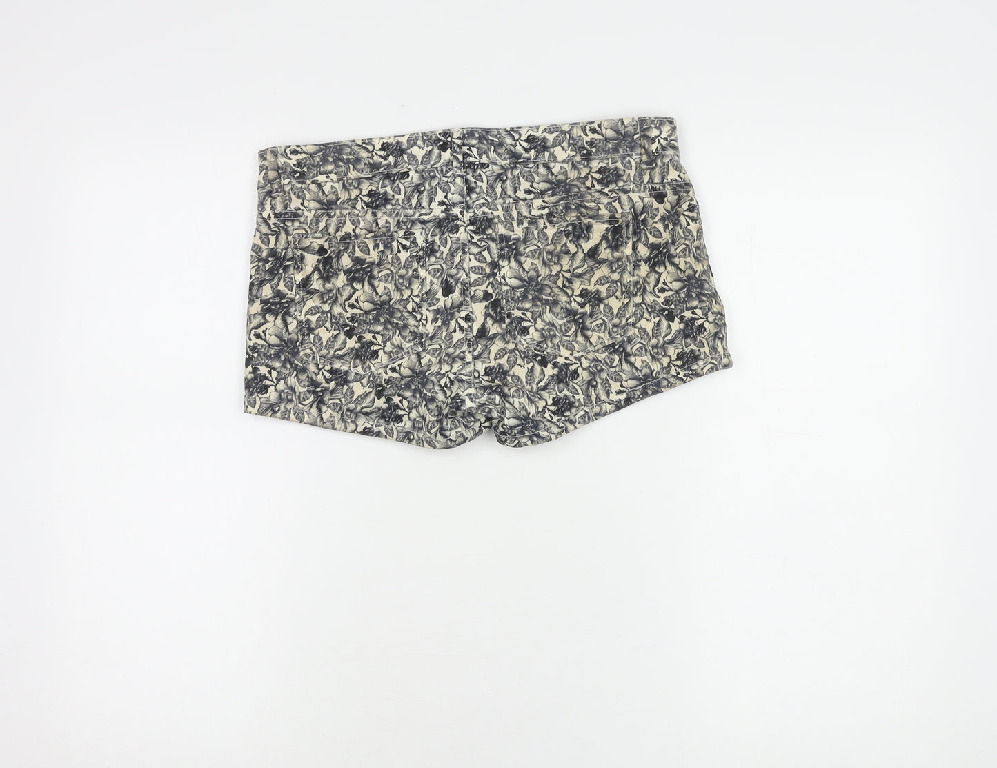 H&M Women's Floral Shorts Multicoloured Size 10