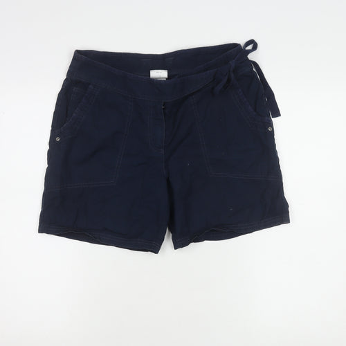 Next Women's Blue Utility Shorts Size 12 - Casual Cotton Comfort