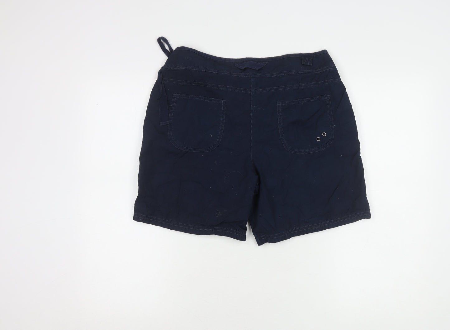 Next Women's Blue Utility Shorts Size 12 - Casual Cotton Comfort