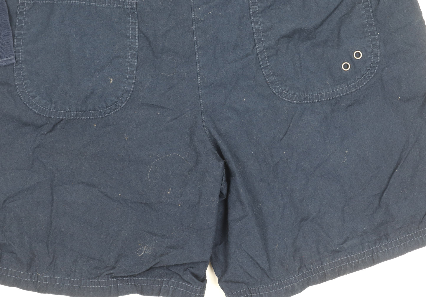 Next Women's Blue Utility Shorts Size 12 - Casual Cotton Comfort