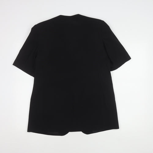 Classics Black Women's Blazer Size 14 Short Sleeve