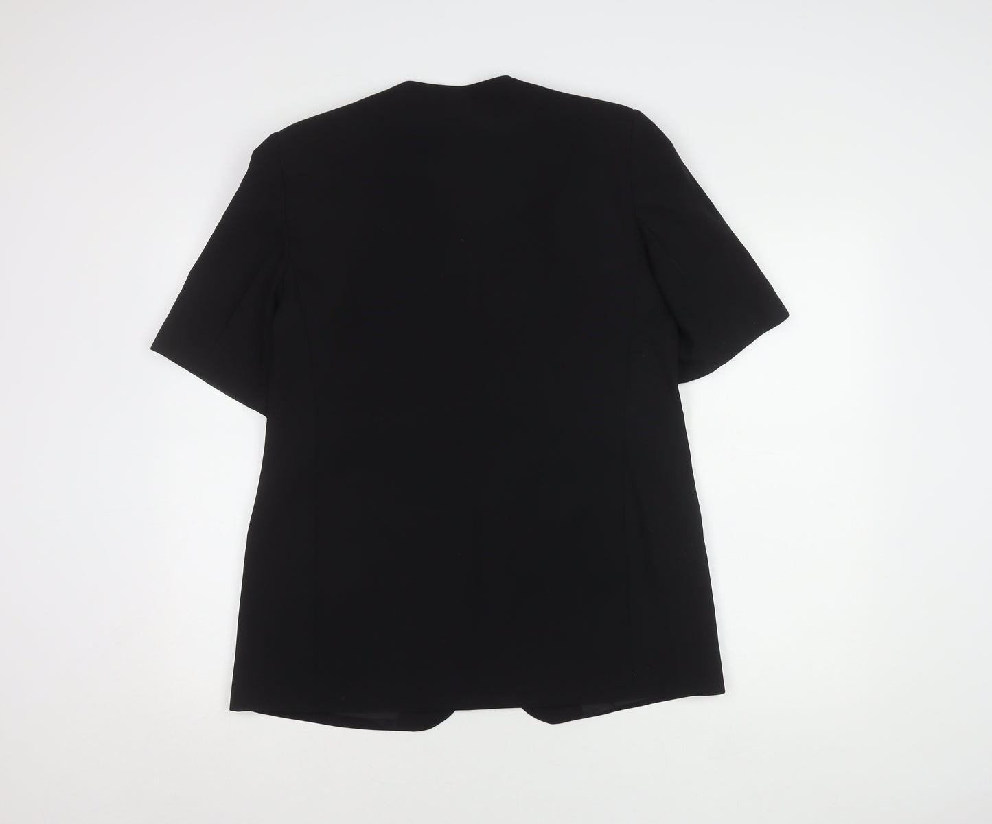Classics Black Women's Blazer Size 14 Short Sleeve