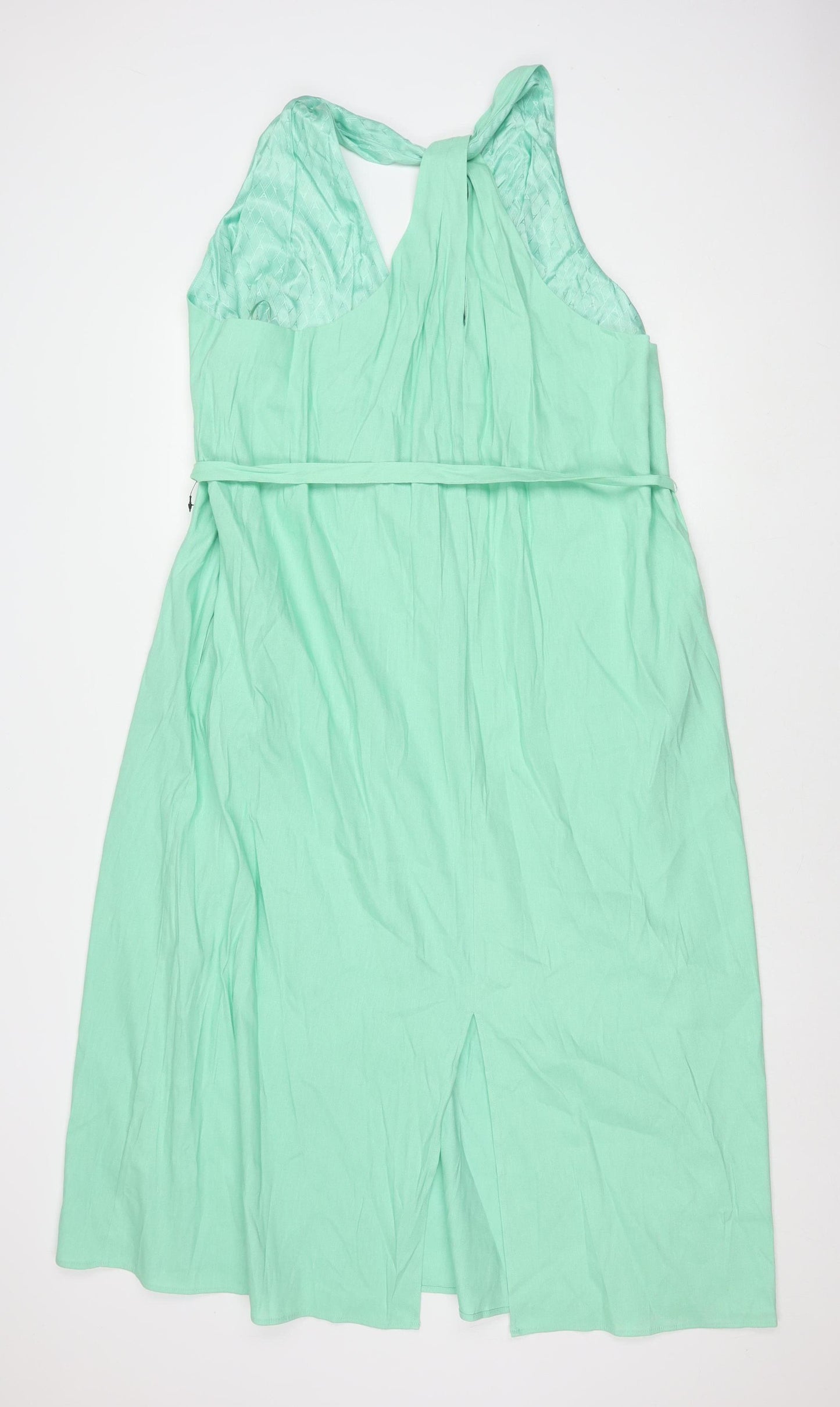 Marks and Spencer Women's Green Wrap Dress Size 24