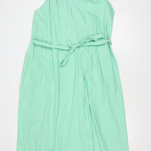 Marks and Spencer Women's Green Wrap Dress Size 24