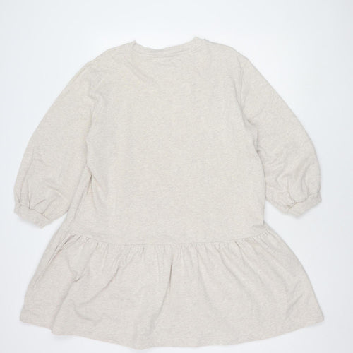 & Other Stories Beige Women's Long Sleeve Dress - M