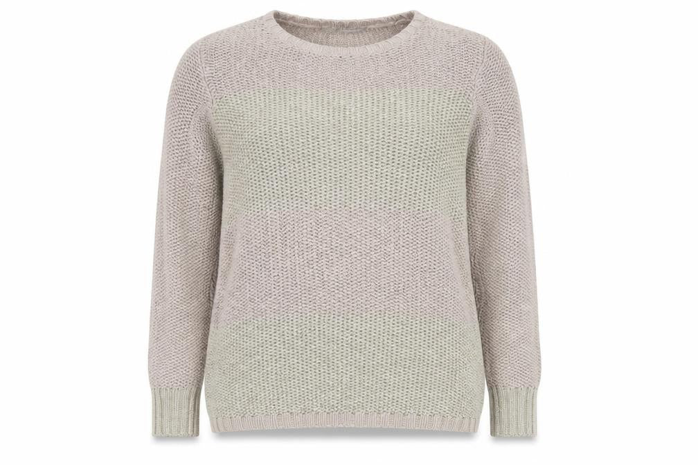 Front view of Marks & Spencer Women's Beige Knit jumper UK 14