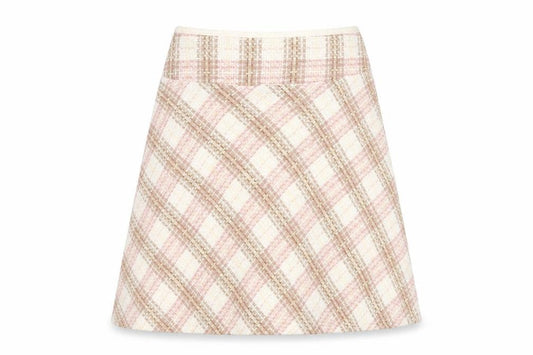 Front view of Zara Women's Multicoloured A-Line Skirt, size 12