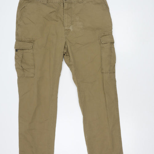 Marks and Spencer Men's Brown Cargo Trousers M