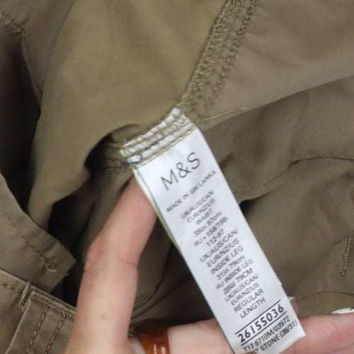 Marks and Spencer Men's Brown Cargo Trousers M