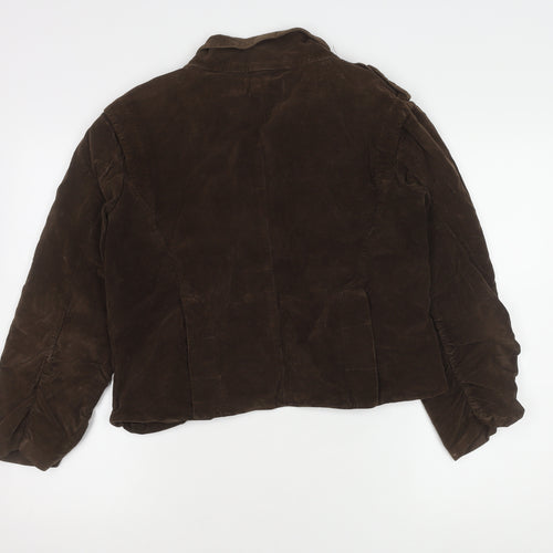 Noa Noa Women's Brown Blazer Size 12 Regular Fit