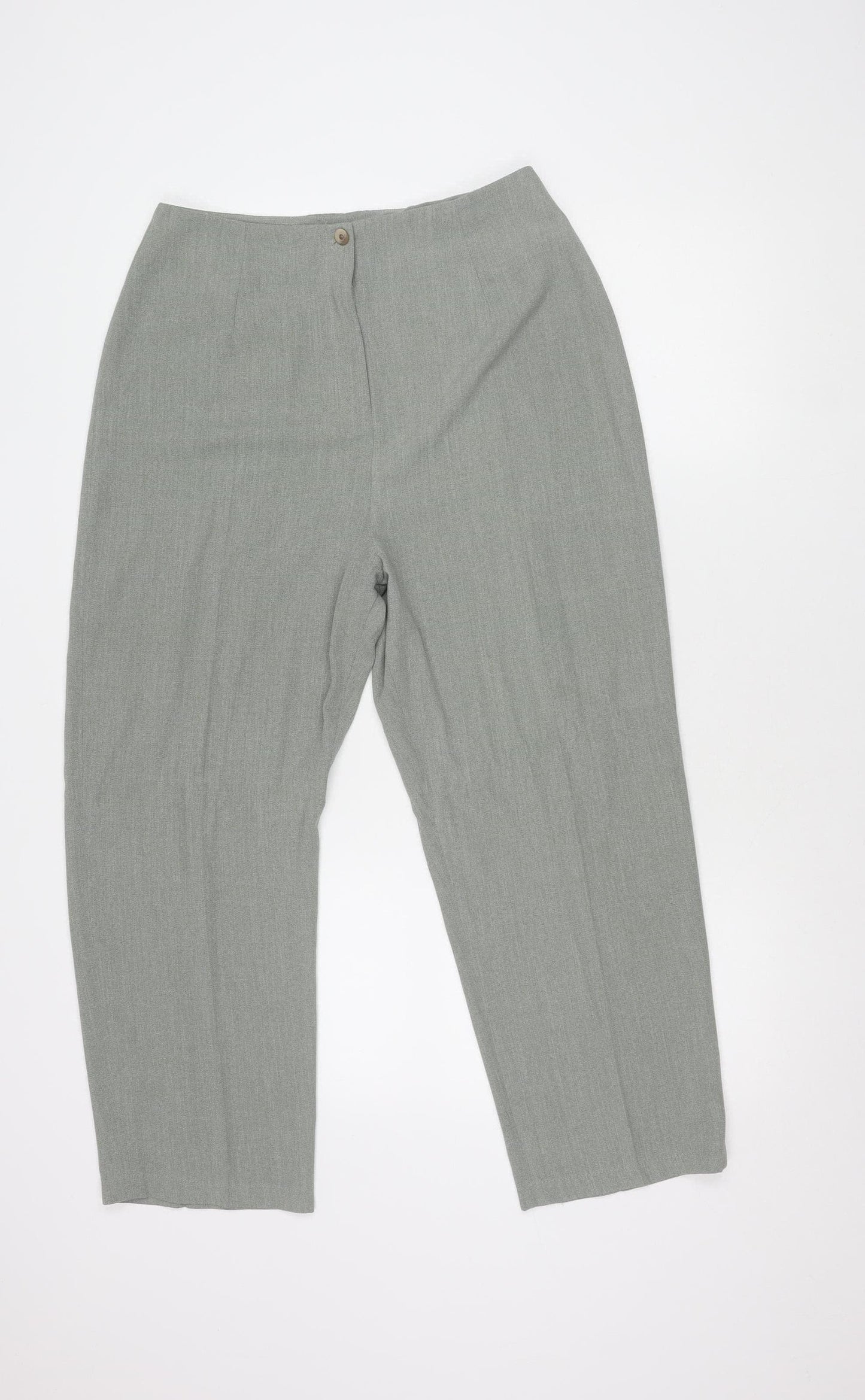Berketex Women's Grey Straight Trousers Size 10 Petites