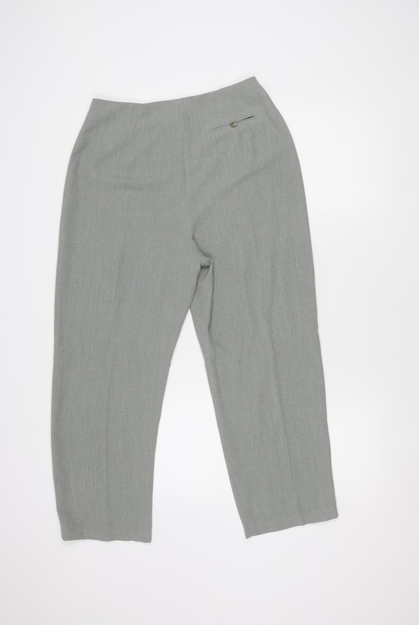 Berketex Women's Grey Straight Trousers Size 10 Petites
