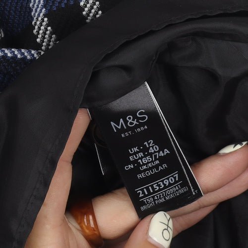 Marks and Spencer Women's Multicoloured Plaid Skirt Size 12