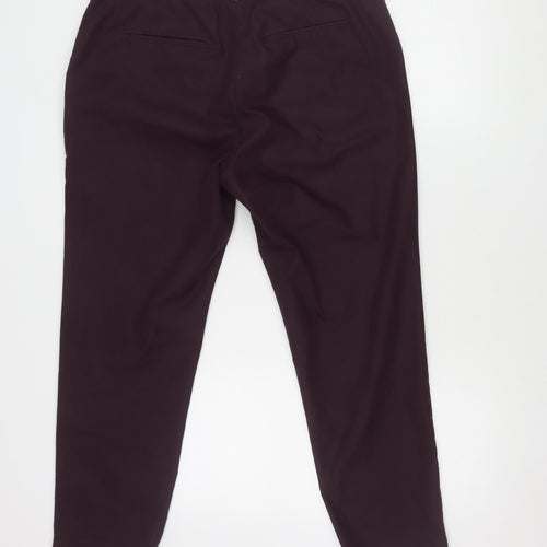 Marks and Spencer Women’s Purple Regular Trousers
