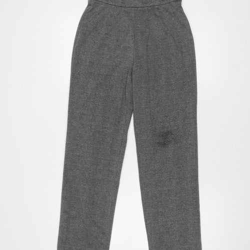 Marks and Spencer Women's Grey Check Trousers Size 10