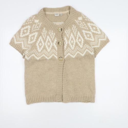 Esprit Women's Beige Cardigan L Short Sleeve