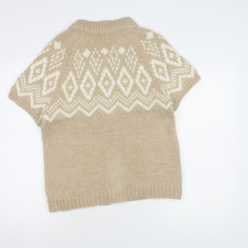 Esprit Women's Beige Cardigan L Short Sleeve