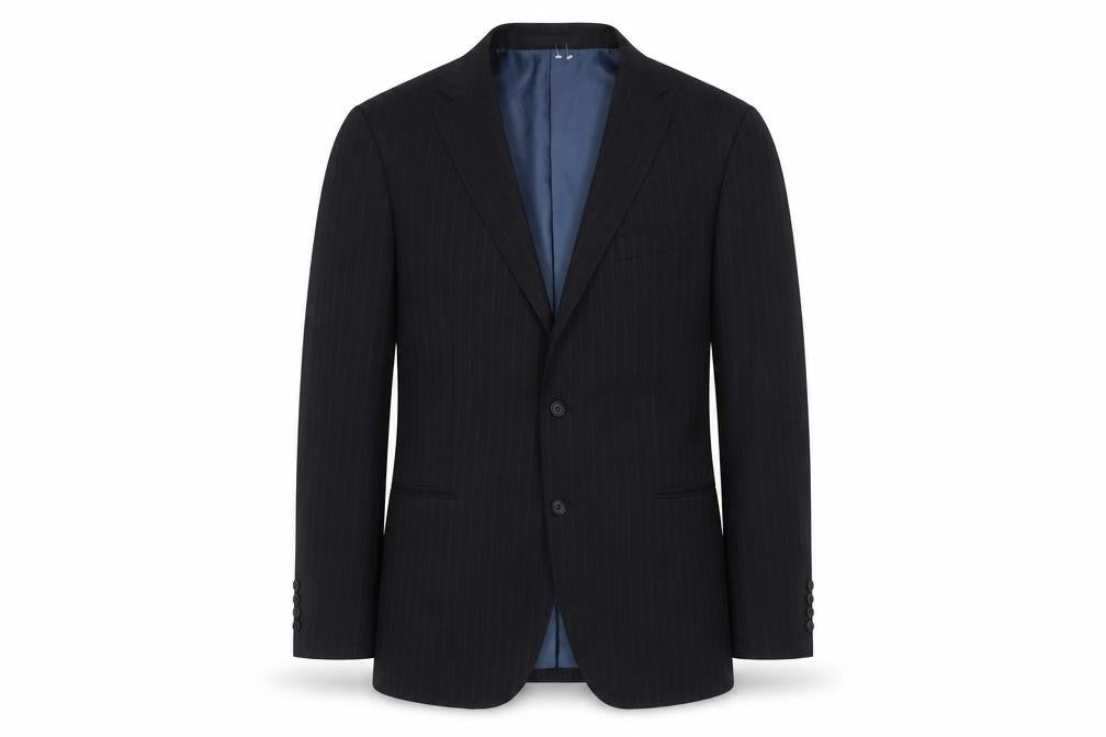 Marks & Spencer Men's Grey Striped Blazer, M