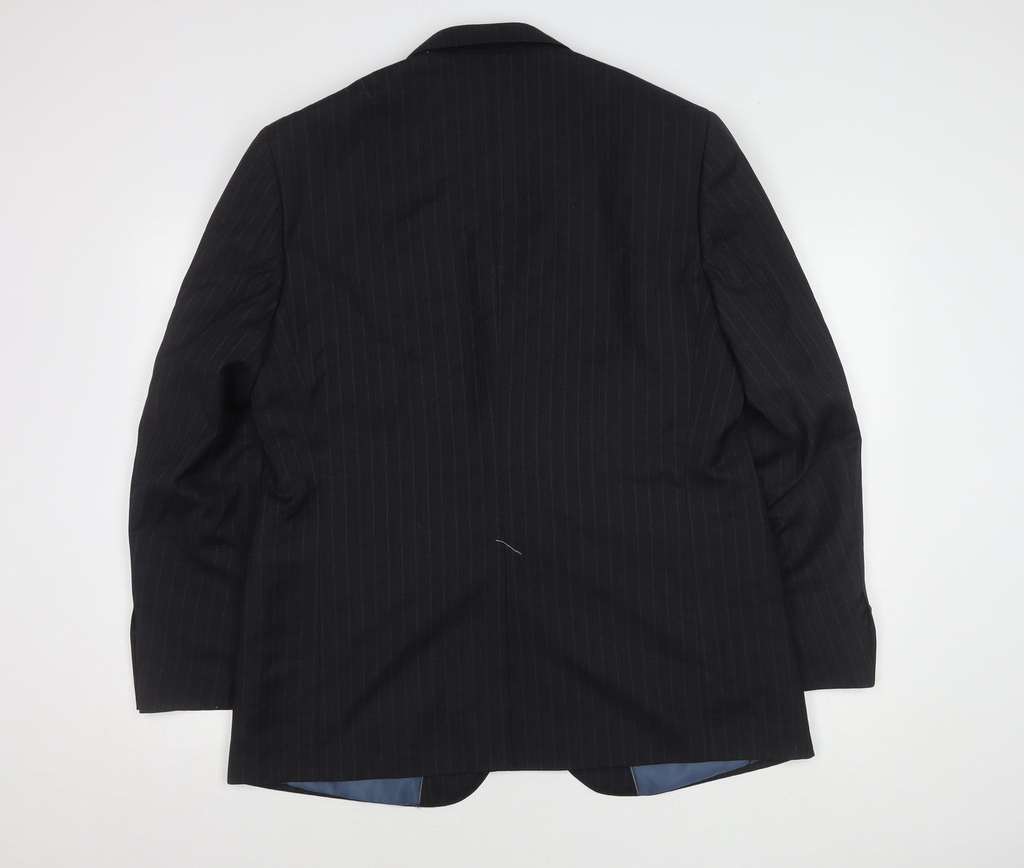 Marks and Spencer Men's Grey Striped Blazer, M