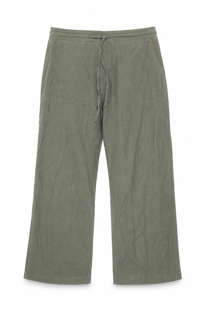 Front view of TRU Women's Green Wide-Leg Trousers, size 16