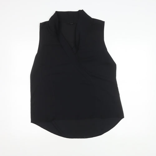 Next Women's Black V-Neck Sleeveless Top Size 16