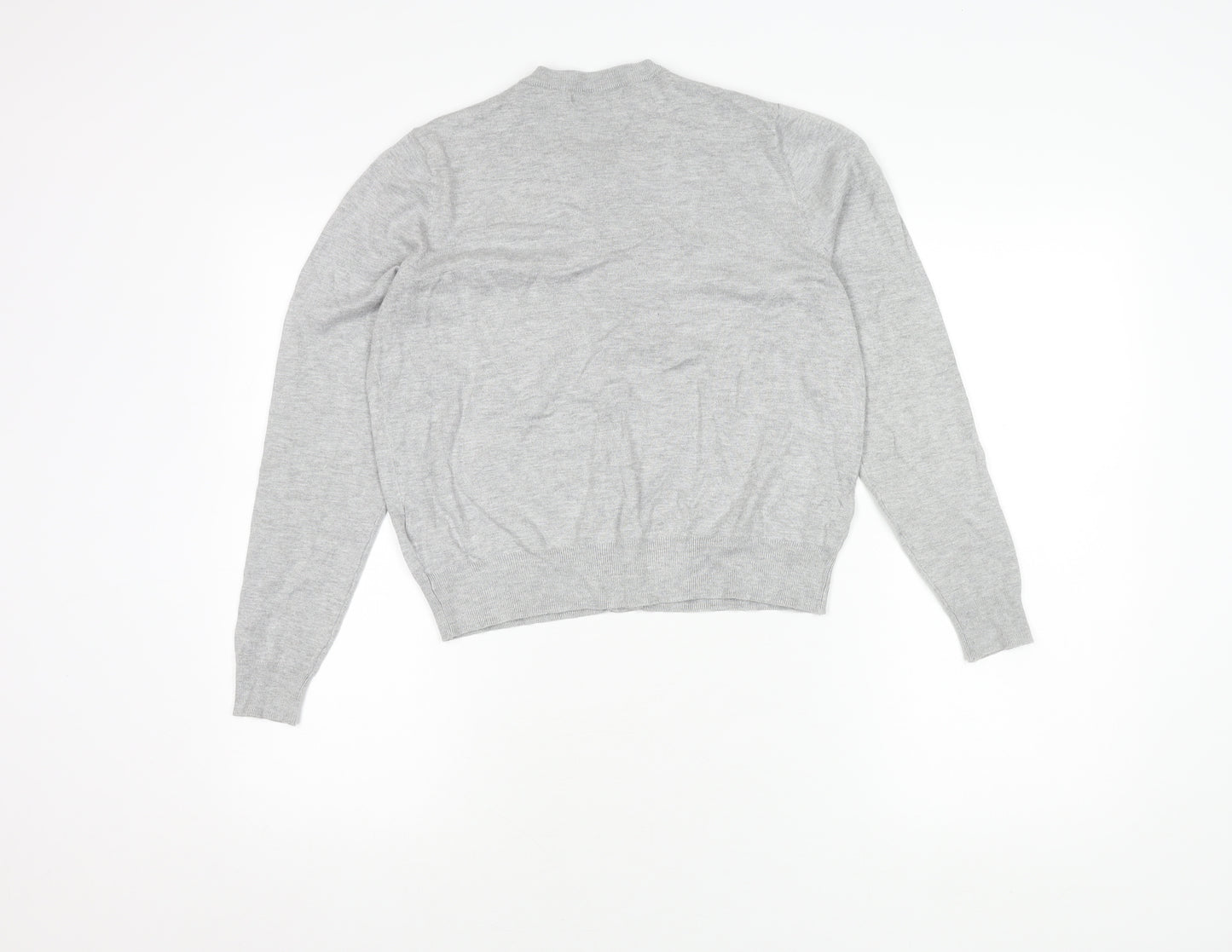 Marks and Spencer Women's Grey Cardigan, Size 14, Long Sleeve
