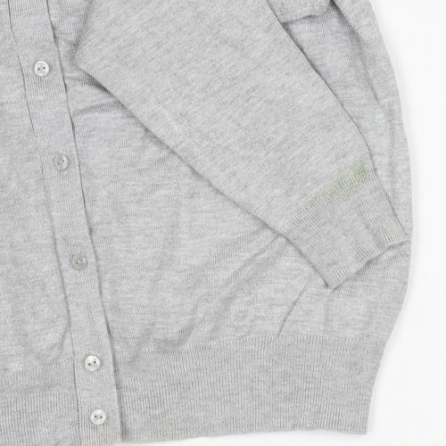 Marks and Spencer Women's Grey Cardigan, Size 14, Long Sleeve