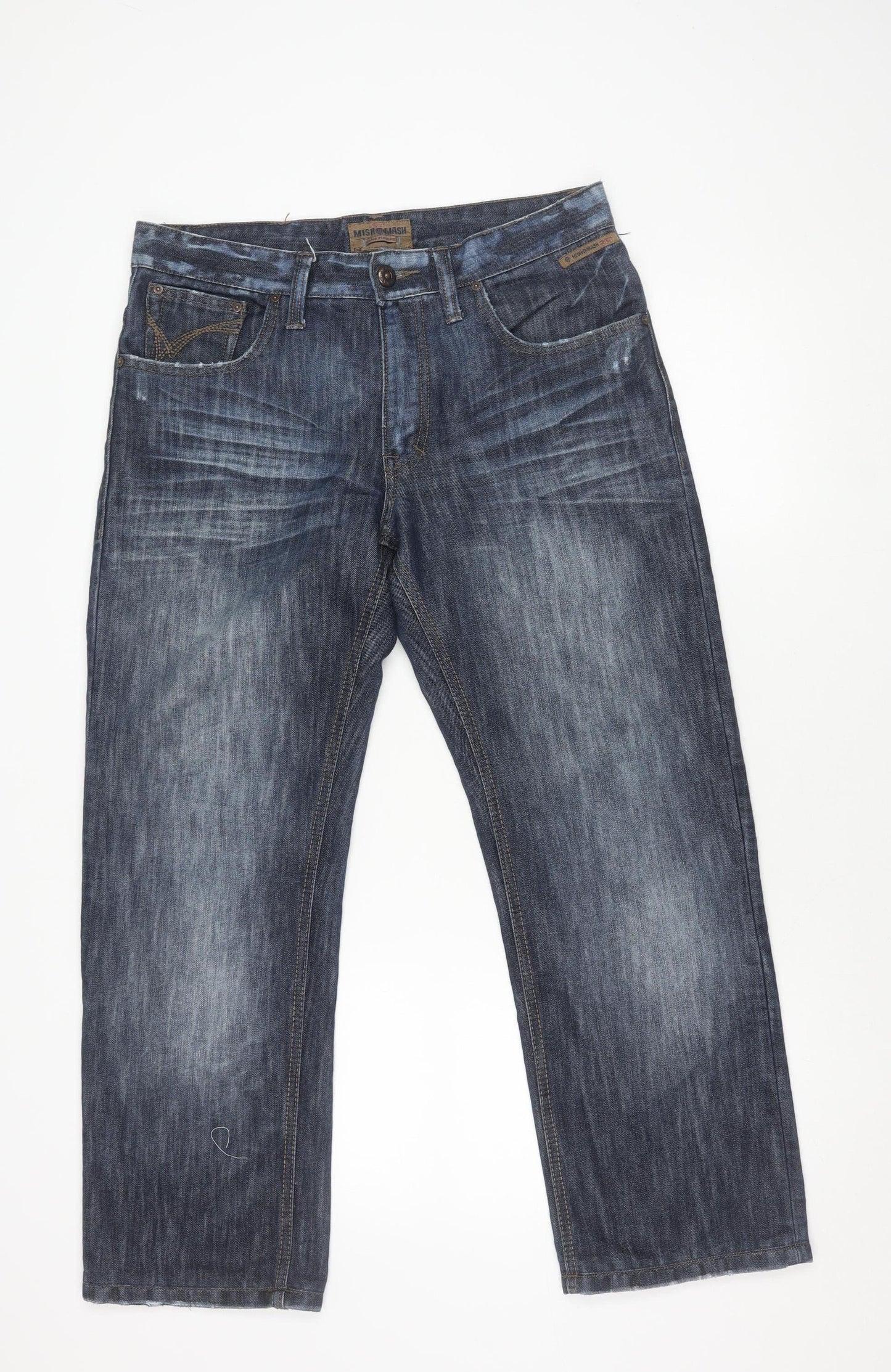 Mish Mash Men's Blue Jeans Size 32 Regular Fit Denim