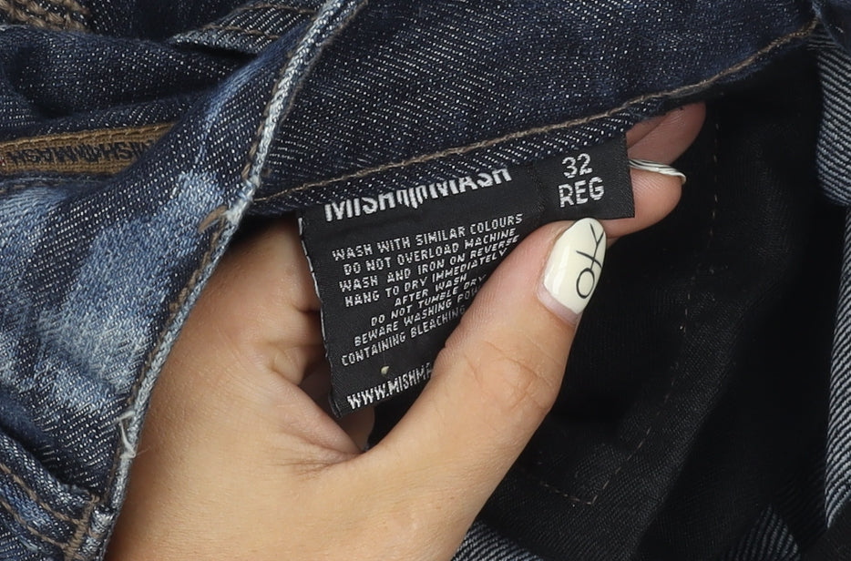 Mish Mash Men's Blue Jeans Size 32 Regular Fit Denim