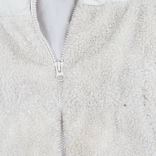 H&M Women's Beige 2XS Cropped Puffer Jacket