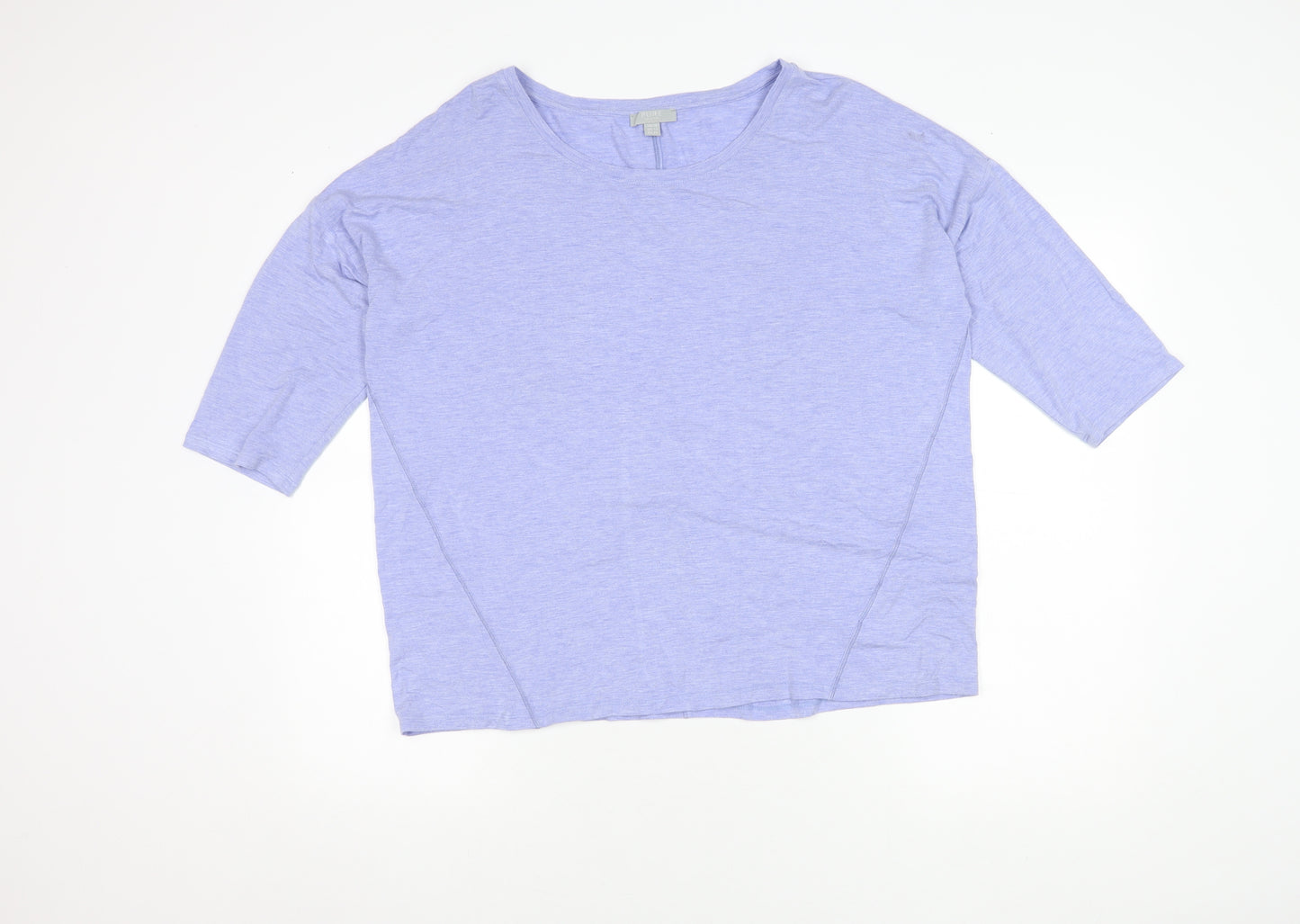 Pure Collection Women's Blue 3/4 Sleeve Top Size 16