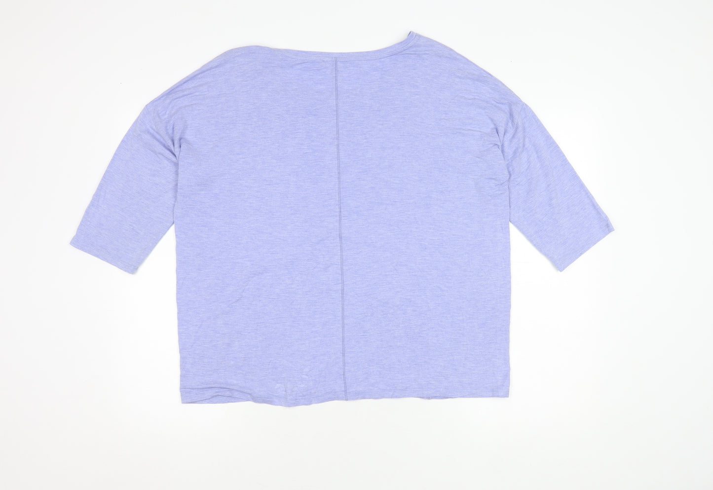 Pure Collection Women's Blue 3/4 Sleeve Top Size 16